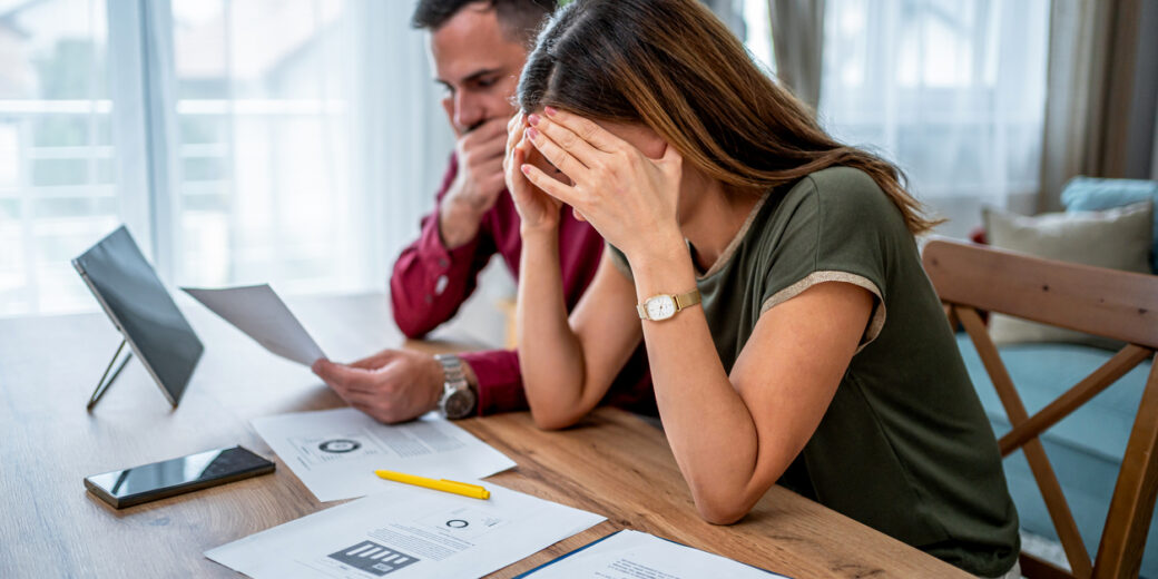 Young Couple Frustrated About Financial Problems
